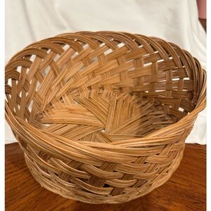 Vintage Woven Decorative Basket - 10 inch Natural Brown Home Accent